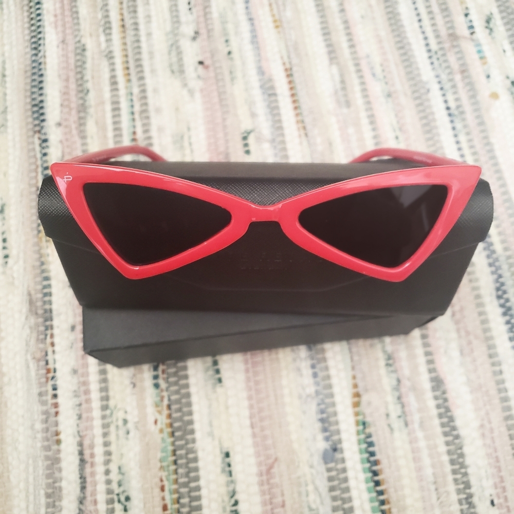 Red Cat Eye Sunglasses